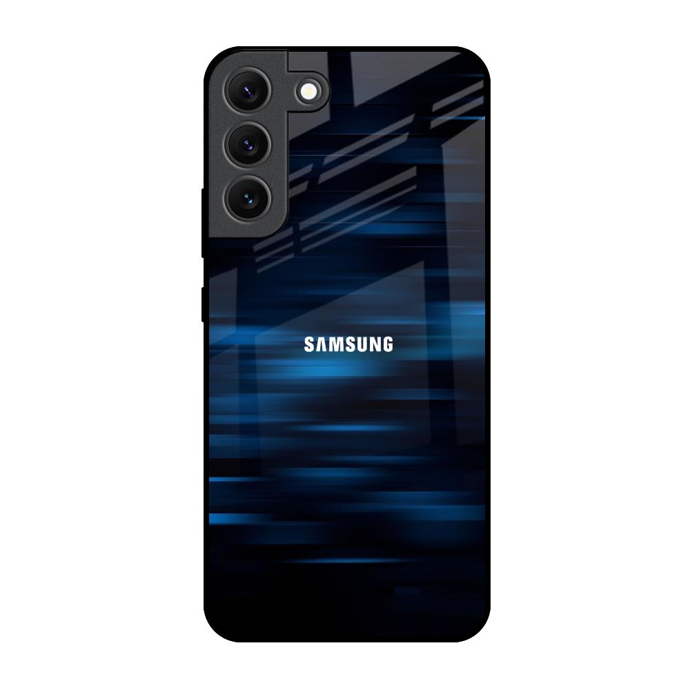 Blue Rough Abstract Samsung Galaxy S22 5G Glass Back Cover Online