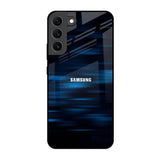 Blue Rough Abstract Samsung Galaxy S22 5G Glass Back Cover Online