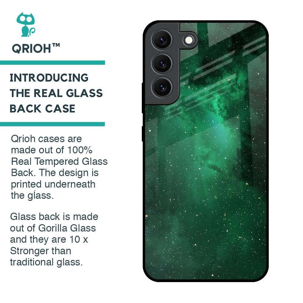Emerald Firefly Glass Case For Samsung Galaxy S22 5G
