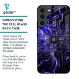 Techno Color Pattern Glass Case For Samsung Galaxy S22 5G