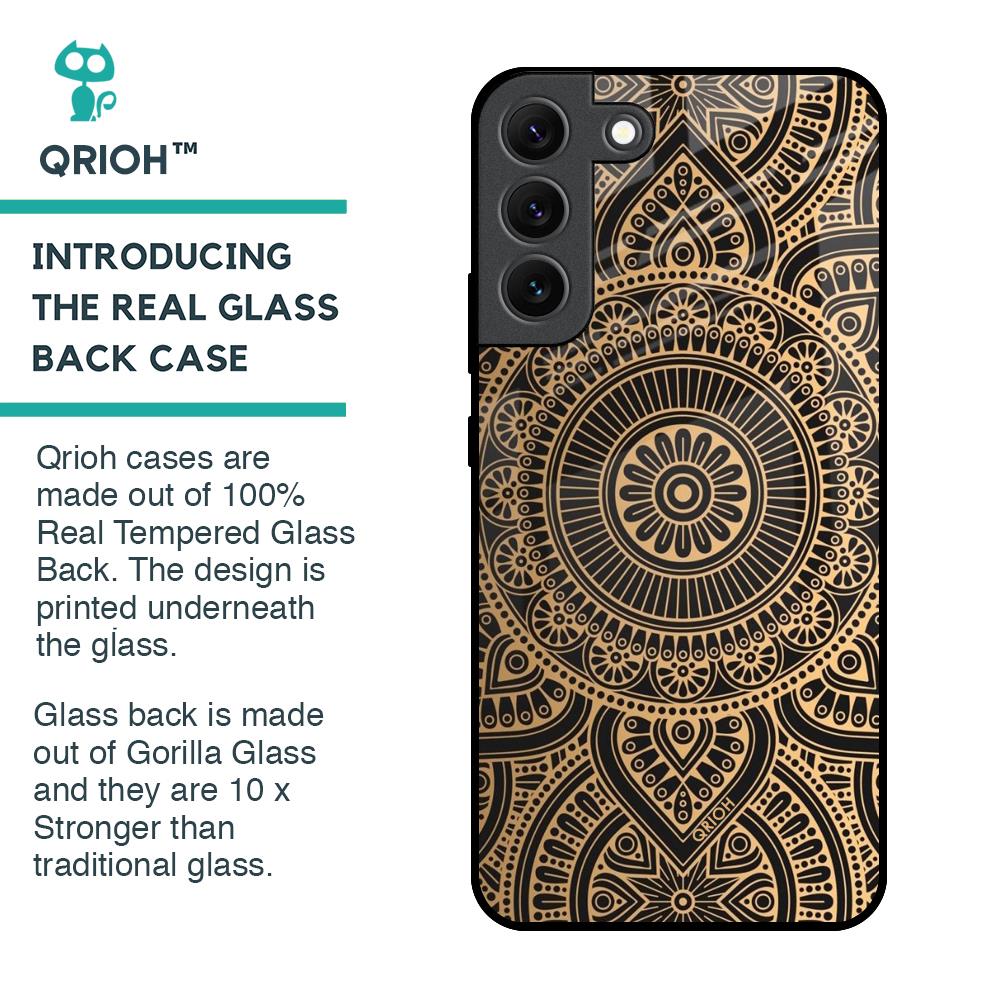 Luxury Mandala Glass Case for Samsung Galaxy S22 5G