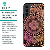 Floral Mandala Glass Case for Samsung Galaxy S22 5G