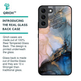 Marble Ink Abstract Glass Case for Samsung Galaxy S22 5G