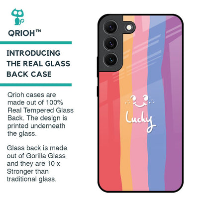 Lucky Abstract Glass Case for Samsung Galaxy S22 5G