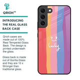 Lucky Abstract Glass Case for Samsung Galaxy S22 5G
