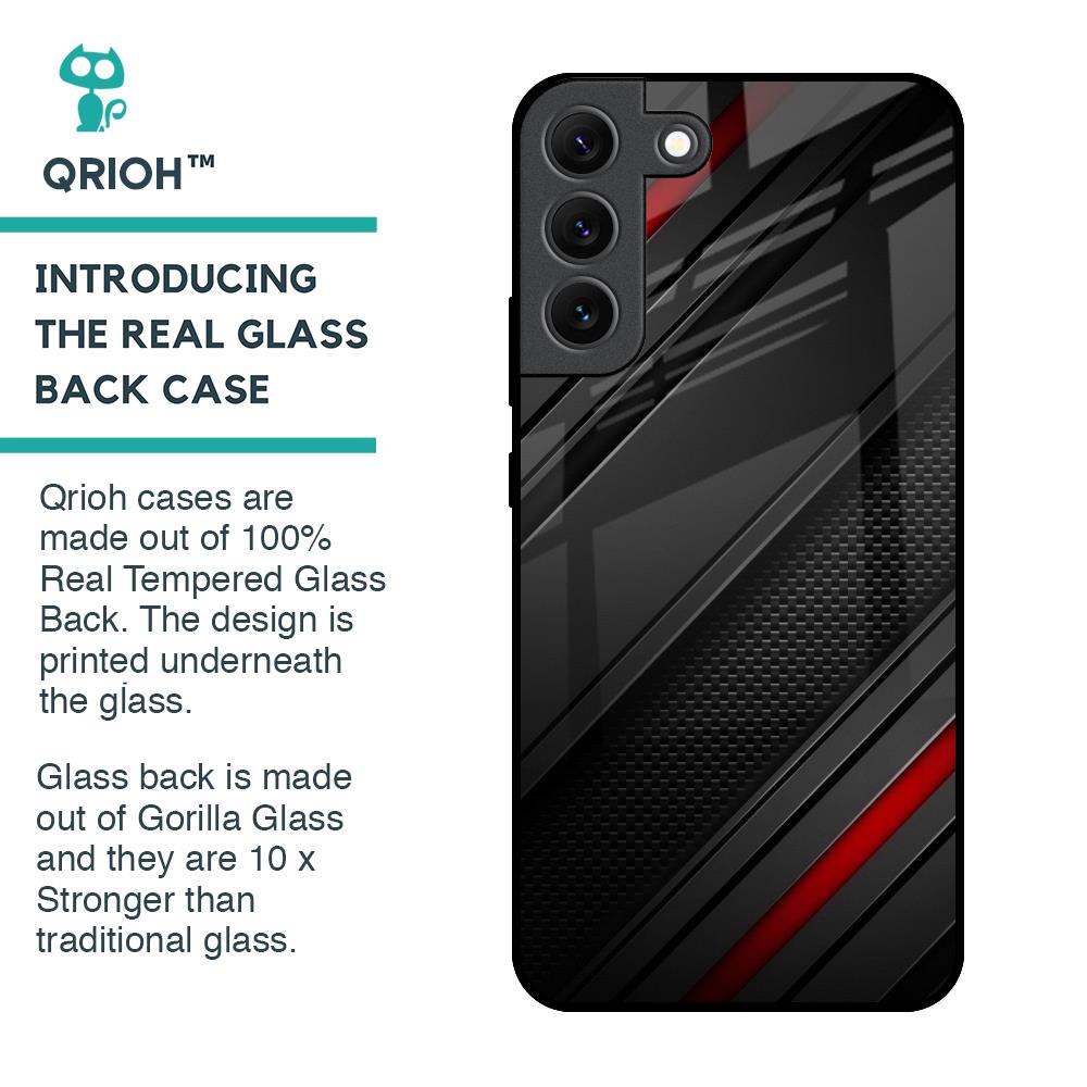 Modern Abstract Glass Case for Samsung Galaxy S22 5G