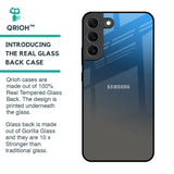 Blue Grey Ombre Glass Case for Samsung Galaxy S22 5G