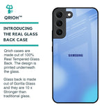 Vibrant Blue Texture Glass Case for Samsung Galaxy S22 5G