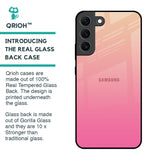 Pastel Pink Gradient Glass Case For Samsung Galaxy S22 5G