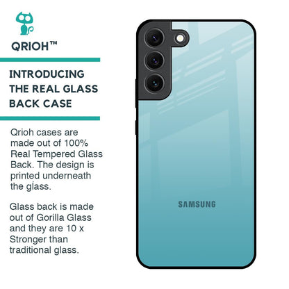 Arctic Blue Glass Case For Samsung Galaxy S22 5G