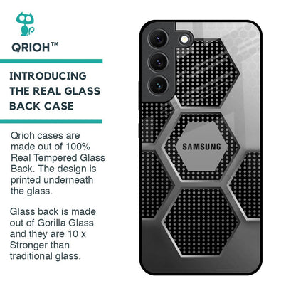 Hexagon Style Glass Case For Samsung Galaxy S22 5G