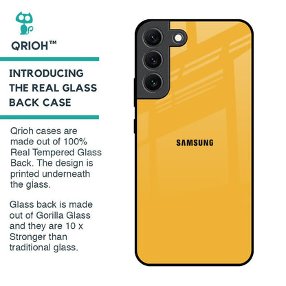 Fluorescent Yellow Glass case for Samsung Galaxy S22 5G
