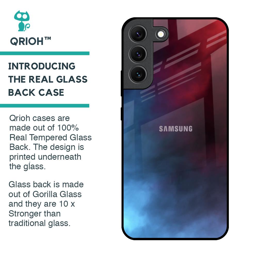 Smokey Watercolor Glass Case for Samsung Galaxy S22 5G