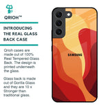 Magma Color Pattern Glass Case for Samsung Galaxy S22 5G