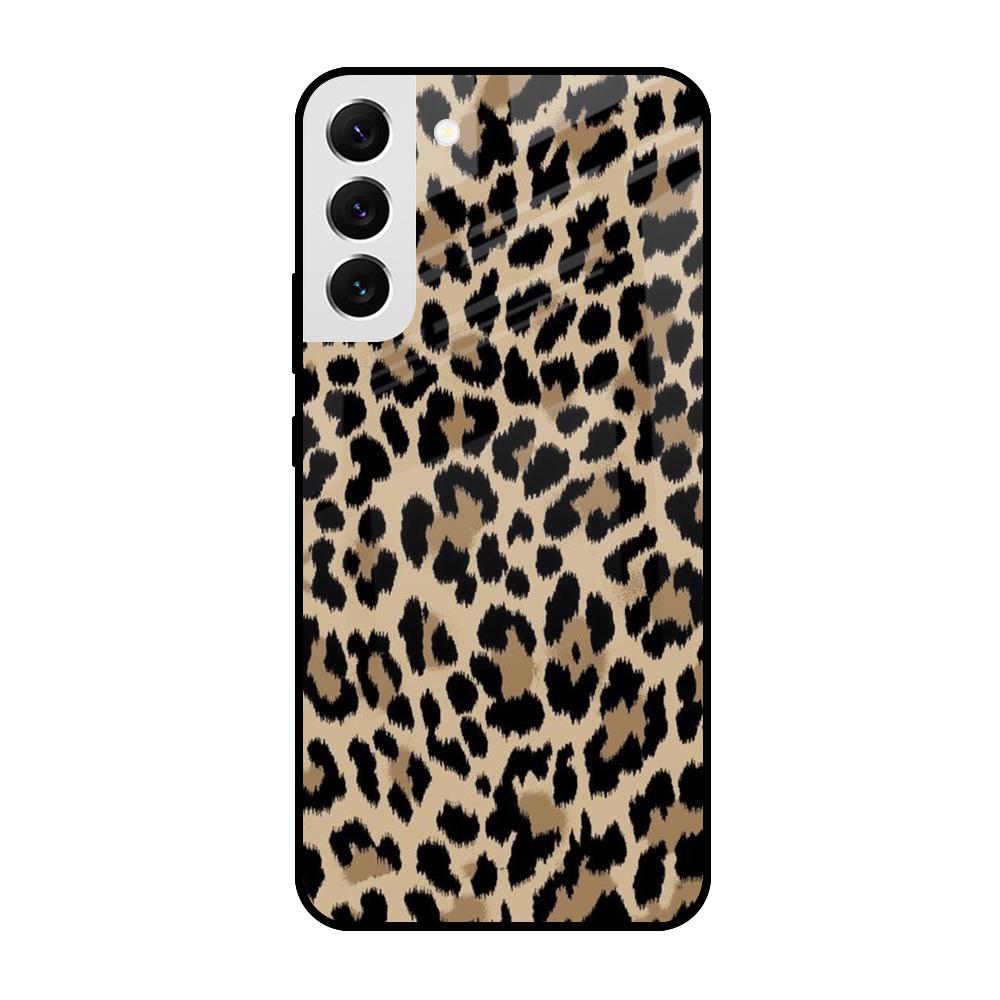 Leopard Seamless Samsung Galaxy S22 5G Glass Cases & Covers Online
