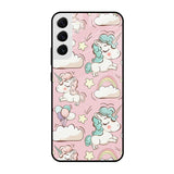 Balloon Unicorn Samsung Galaxy S22 5G Glass Cases & Covers Online