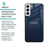 Overshadow Blue Glass Case For Samsung Galaxy S22 5G