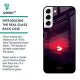 Morning Red Sky Glass Case For Samsung Galaxy S22 5G