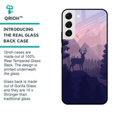 Deer In Night Glass Case For Samsung Galaxy S22 5G