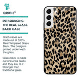 Leopard Seamless Glass Case For Samsung Galaxy S22 5G