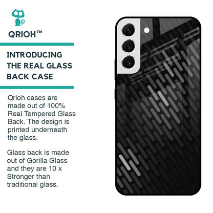 Dark Abstract Pattern Glass Case For Samsung Galaxy S22 5G