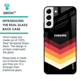 Abstract Arrow Pattern Glass Case For Samsung Galaxy S22 5G