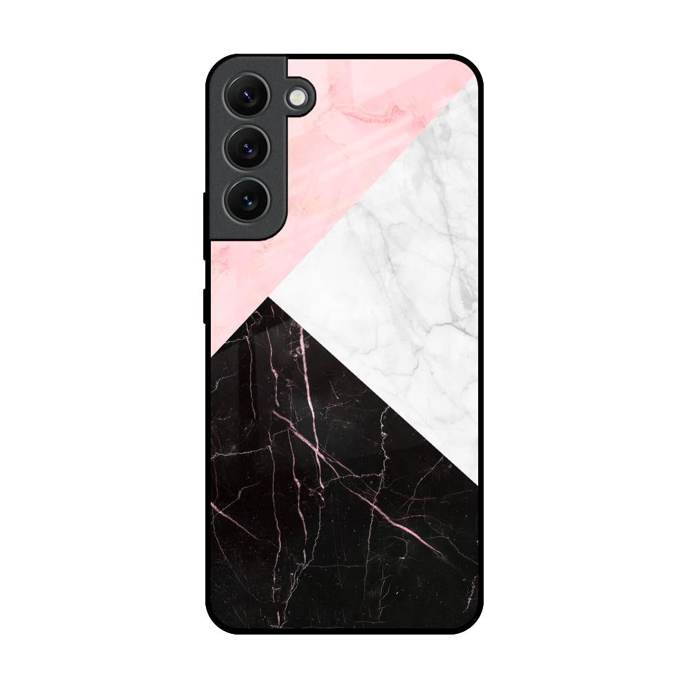 Marble Collage Art Samsung Galaxy S22 Plus 5G Glass Back Cover Online