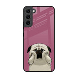 Funny Pug Face Samsung Galaxy S22 Plus 5G Glass Back Cover Online