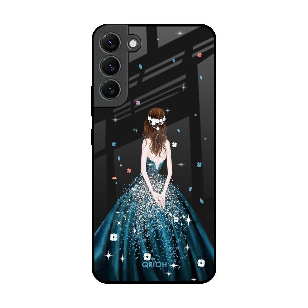 Queen Of Fashion Samsung Galaxy S22 Plus 5G Glass Back Cover Online