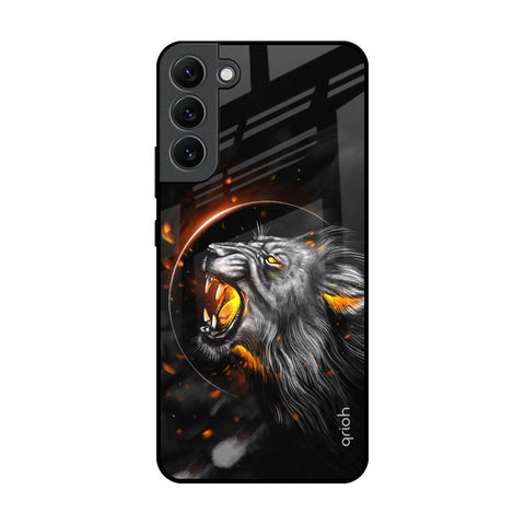 Aggressive Lion Samsung Galaxy S22 Plus 5G Glass Back Cover Online