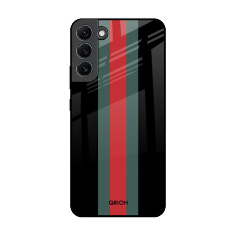 Vertical Stripes Samsung Galaxy S22 Plus 5G Glass Back Cover Online