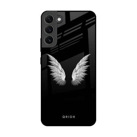 White Angel Wings Samsung Galaxy S22 Plus 5G Glass Back Cover Online
