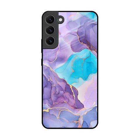 Alcohol ink Marble Samsung Galaxy S22 Plus 5G Glass Back Cover Online