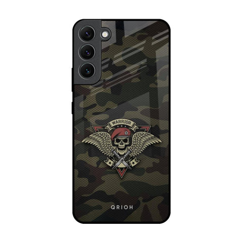 Army Warrior Samsung Galaxy S22 Plus 5G Glass Back Cover Online