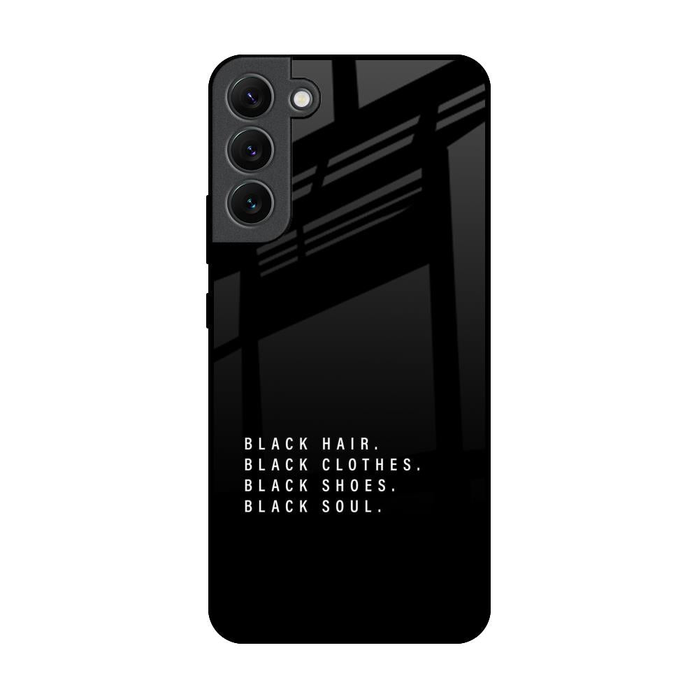 Black Soul Samsung Galaxy S22 Plus 5G Glass Back Cover Online