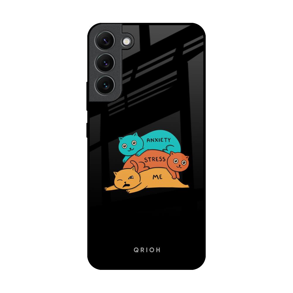Anxiety Stress Samsung Galaxy S22 Plus 5G Glass Back Cover Online