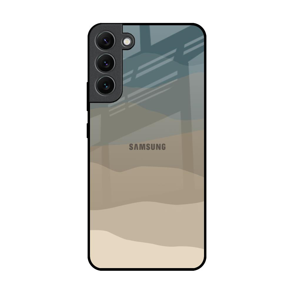 Abstract Mountain Pattern Samsung Galaxy S22 Plus 5G Glass Back Cover Online