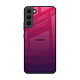 Wavy Pink Pattern Samsung Galaxy S22 Plus 5G Glass Back Cover Online