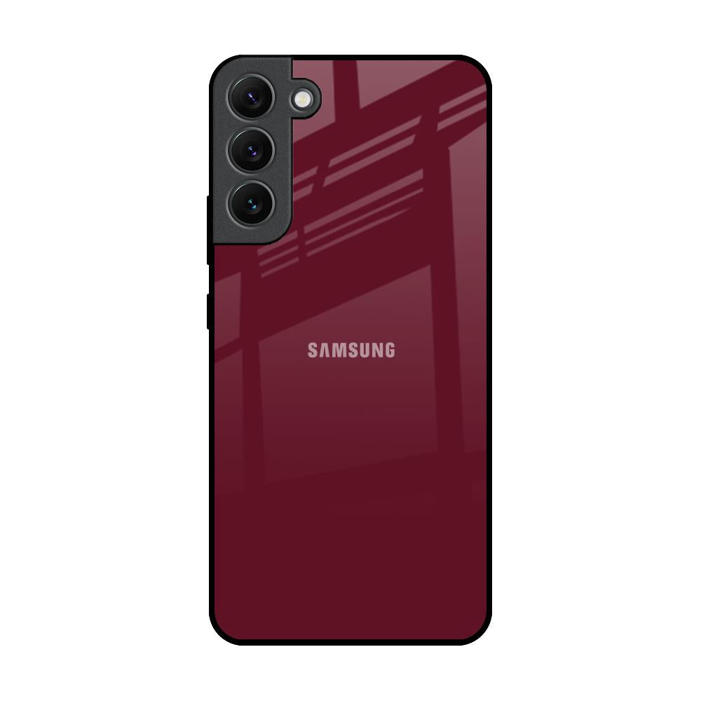 Classic Burgundy Samsung Galaxy S22 Plus 5G Glass Back Cover Online