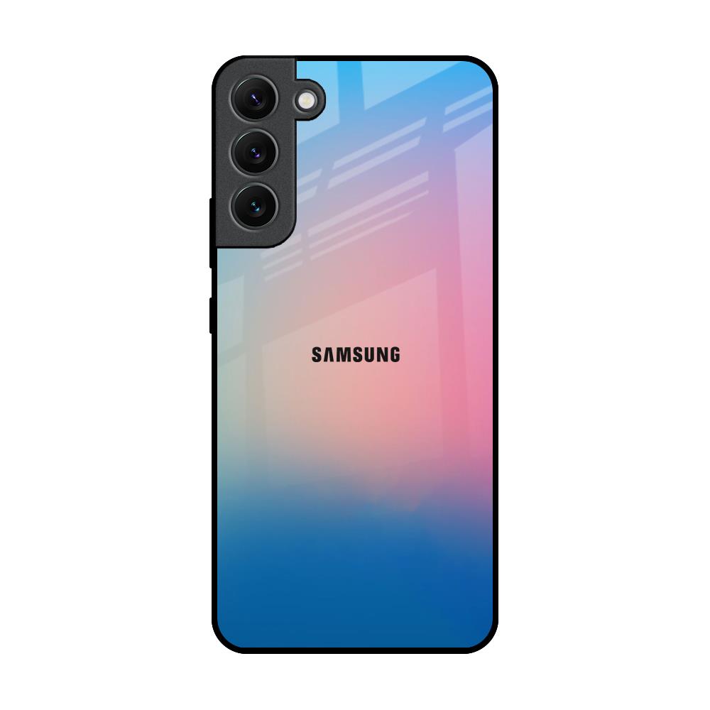 Blue & Pink Ombre Samsung Galaxy S22 Plus 5G Glass Back Cover Online