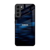 Blue Rough Abstract Samsung Galaxy S22 Plus 5G Glass Back Cover Online