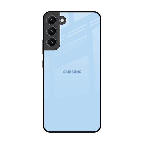 Pastel Sky Blue Samsung Galaxy S22 Plus 5G Glass Back Cover Online