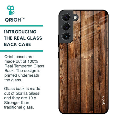 Timber Printed Glass Case for Samsung Galaxy S22 Plus 5G