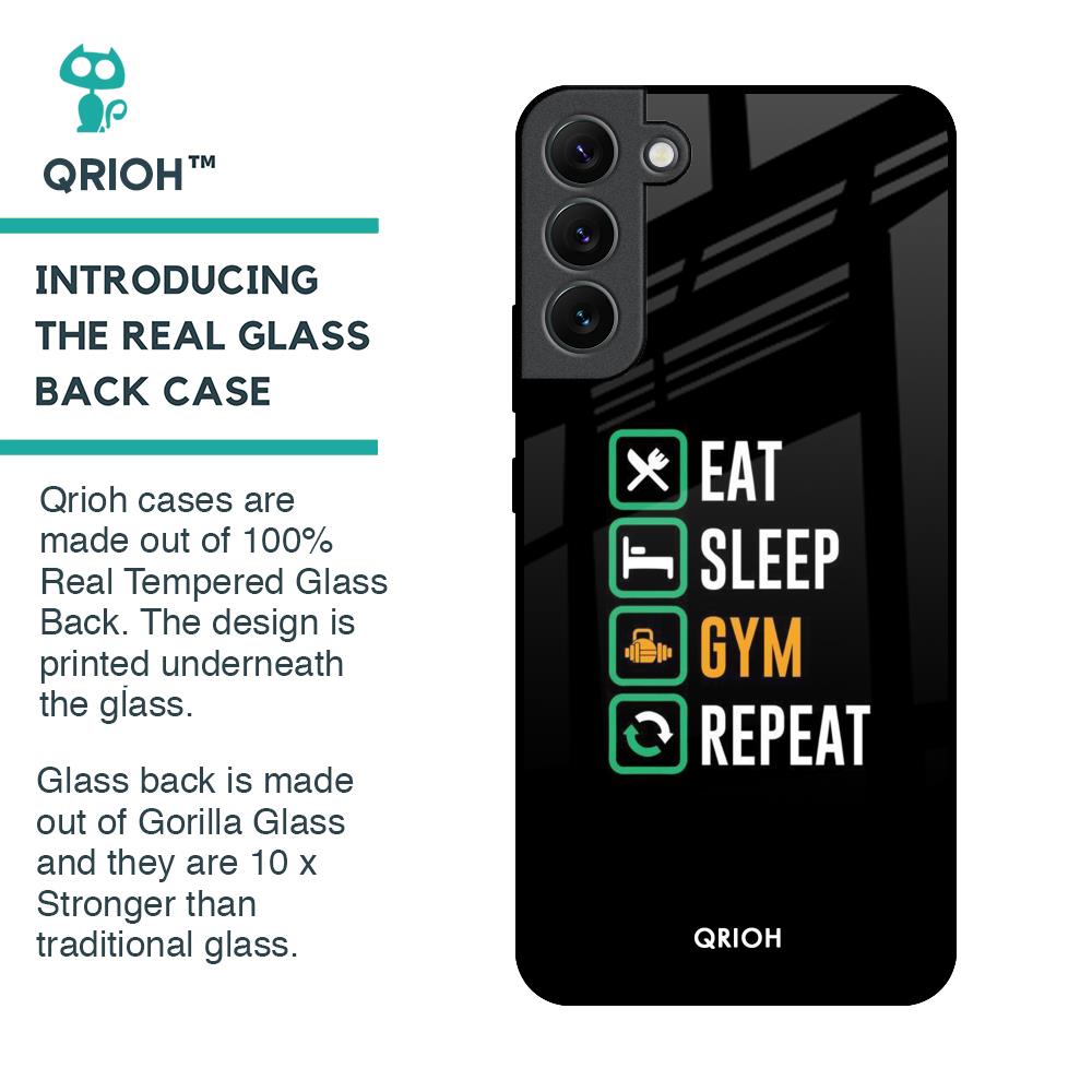 Daily Routine Glass Case for Samsung Galaxy S22 Plus 5G