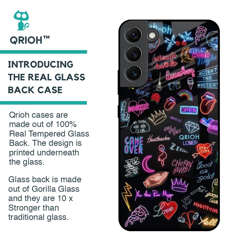 Accept The Mystery Glass Case for Samsung Galaxy S22 Plus 5G