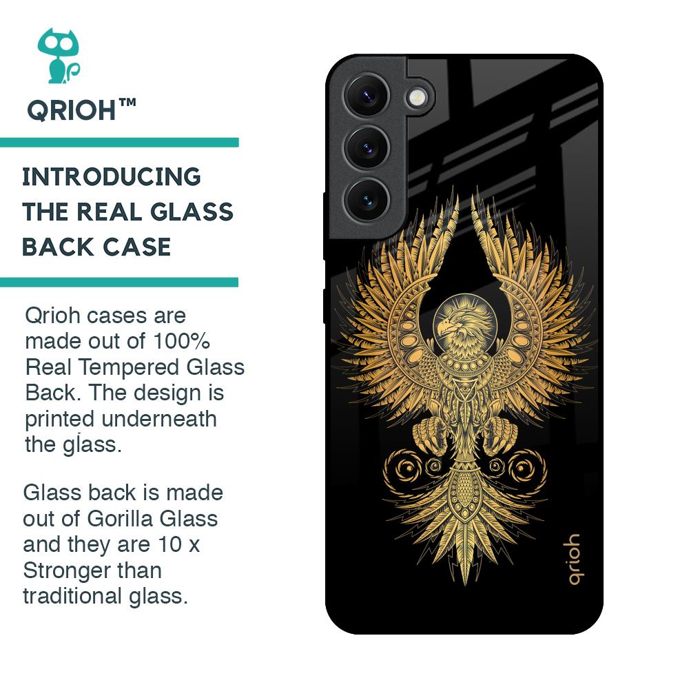 Mythical Phoenix Art Glass Case for Samsung Galaxy S22 Plus 5G