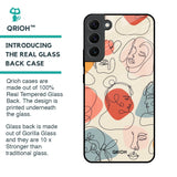 Abstract Faces Glass Case for Samsung Galaxy S22 Plus 5G