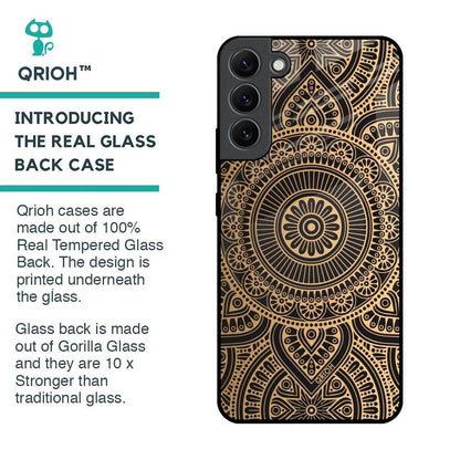 Luxury Mandala Glass Case for Samsung Galaxy S22 Plus 5G