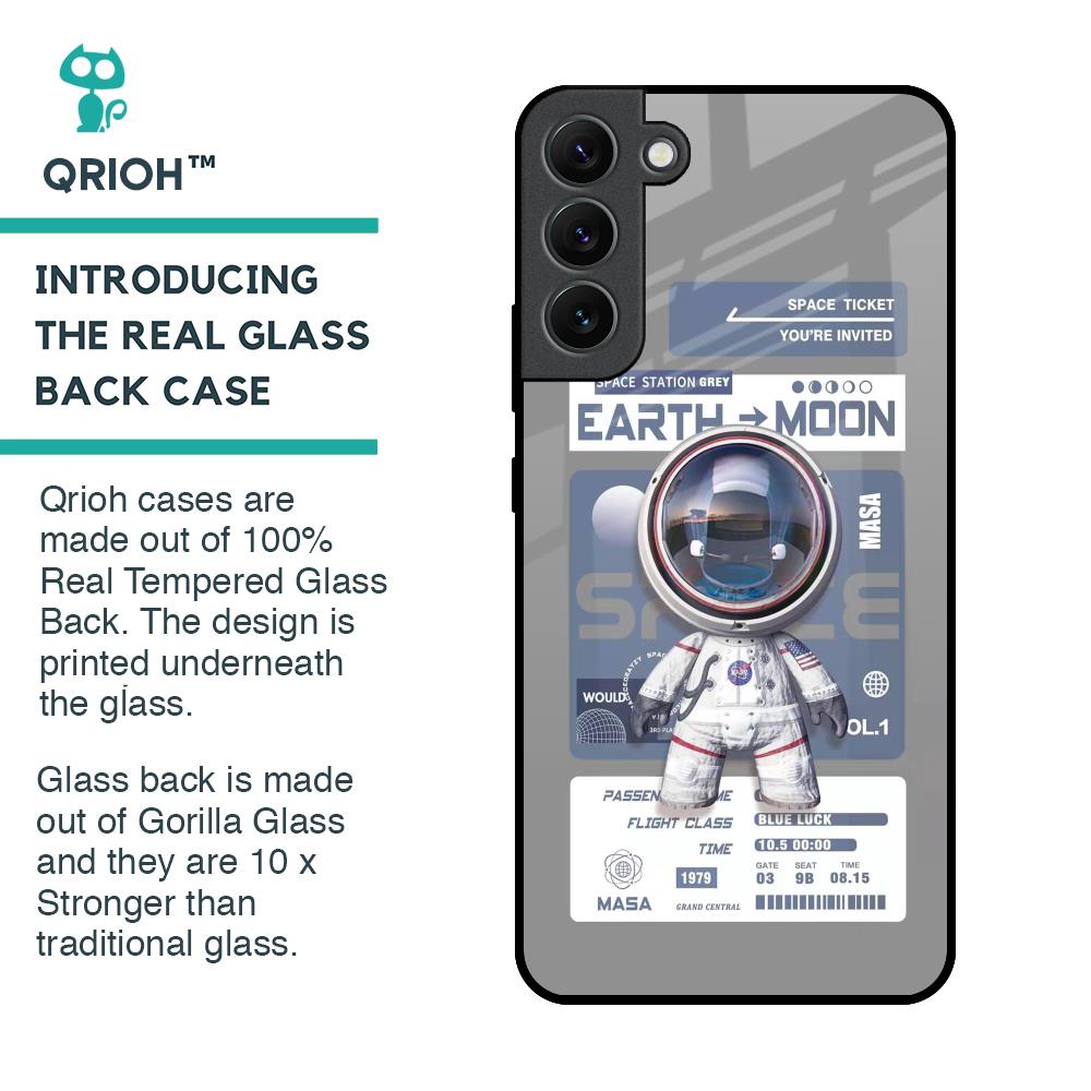 Space Flight Pass Glass Case for Samsung Galaxy S22 Plus 5G