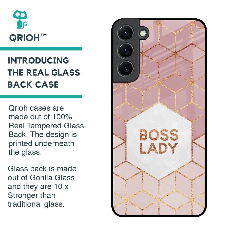 Boss Lady Glass Case for Samsung Galaxy S22 Plus 5G